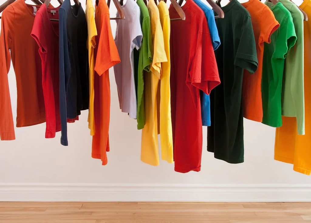 long and short colourful tees